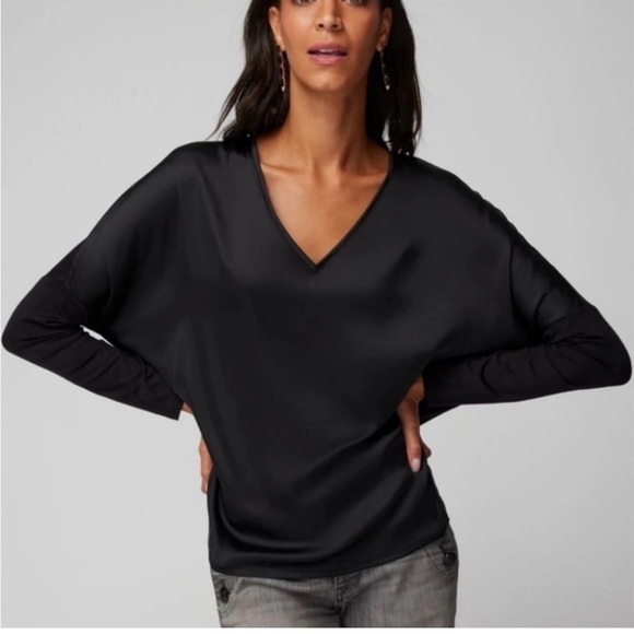 White House Black Market Tops - NWT White House Black Market blouse. Size XL, plum.